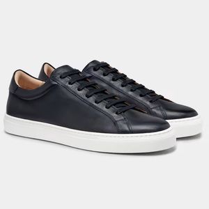 Suitsupply Blue Calf Leather Sneakers - Sz 42uk/9us